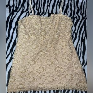 💛GUC💛 new york & co intimates camisole tan/cream